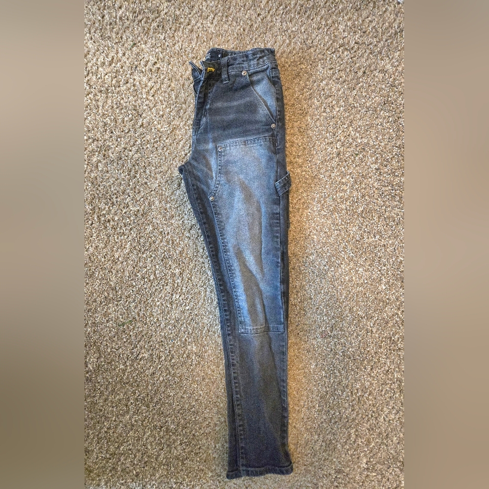 True Indigo Boys Black Jeans, Relaxed Fit, Size 12